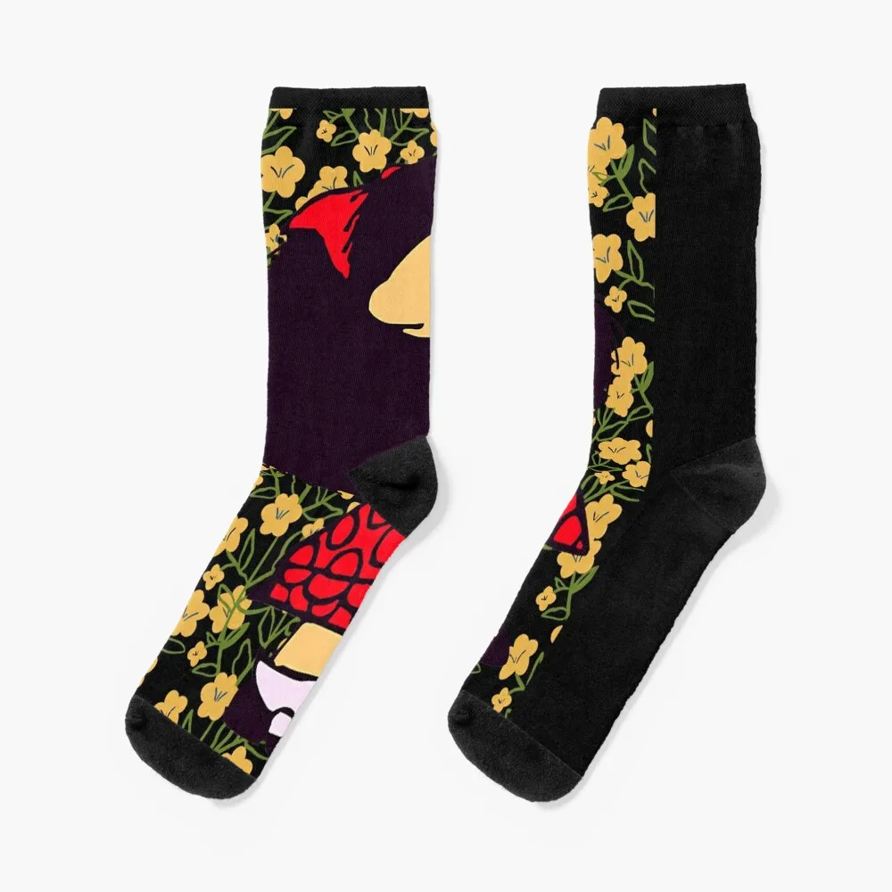 Mafalda and flowers Classic Socks Hiking boots kids socks custom socks Man Socks Women's
