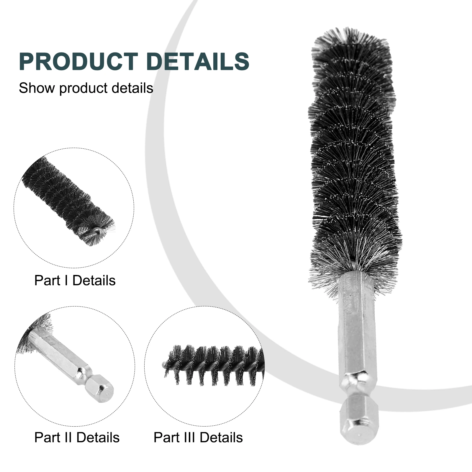 1pc 8 -19mm Edelstahl Bohren Pinsel Twisted Draht Edelstahl Reinigung Pinsel Für Elektrische Bohrer Reinigung schlag Werkzeuge – Detail 1