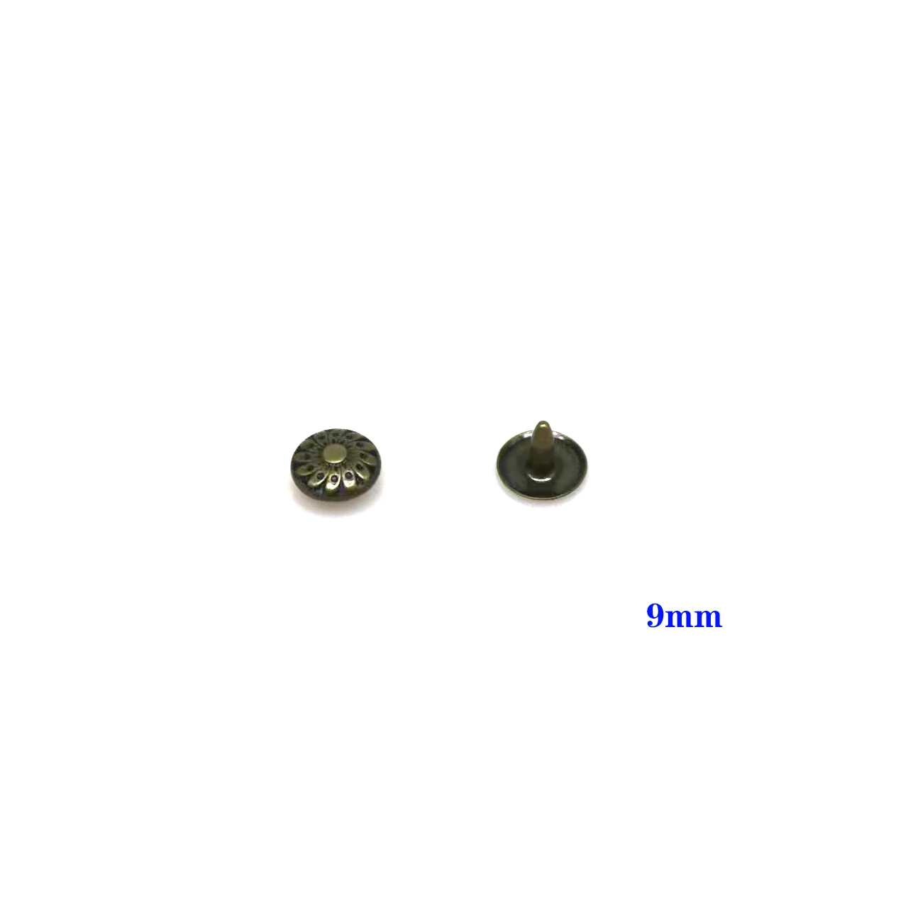 RIVET,gold--Rivets en laiton de 100mm pour jeans, 9.5 ensembles de ...