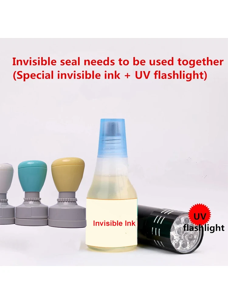 Description Picture 2 of item25ml 10ml Quick Dry Refill Ink Invisible UV ink Inking Flash Rubber Stamp Photosensitive Flash Stamping Self inking Make Seal