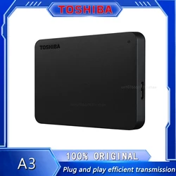 Toshiba A3 HDTB420XK3AA Canvio Basics 500GB 1TB 2TB 4TB Portable External Hard Drive USB 3.0, Black