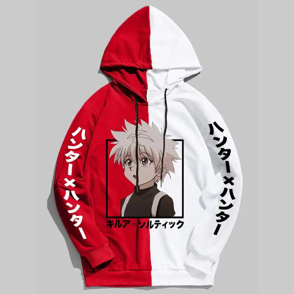 Hunter X Hunter Killua Zoldyck Mens Hoodies Autumn Winter Boys Girls Sweatshirts Fashion Killua Eye Anime Cosplay Hoodie