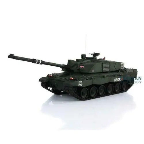 Toys Heng Long 1/16 Dark Green 7.0 Challenger II RC Tank 3908 Radio Control Vehicle Cars Metal Tracks W/ Rubbers for Boy TH17752 6