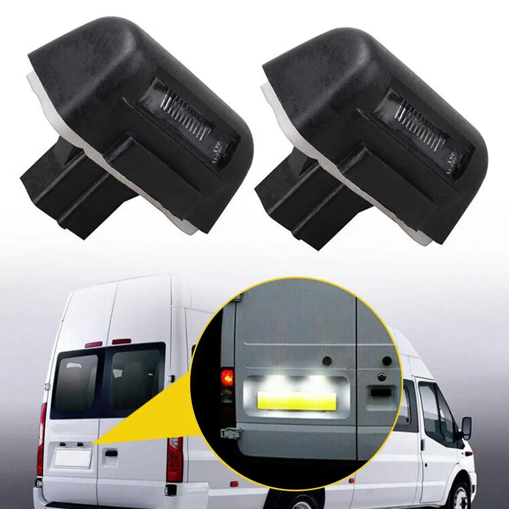 Luz de matrícula LED, lâmpada para Ford Transit, MK6, MK7, 1985-2013, Ford Transit Connect, 2002-2013, 2 pcs