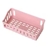 1pcs Japanese-style Plastic Bathroom Shelf Wall-mounted Shower Gel Storage Rack Toilet Free Punch Toiletry Stand 5