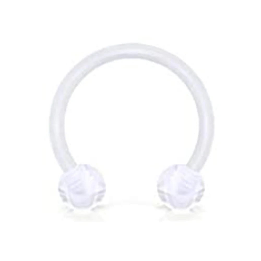 1/9PCS 16G chirurgické ocel lippe obruč prsten broušené sklo kubický podkova barbell bodloplev chrupavka náušnice lodní šroub daith septima piercing