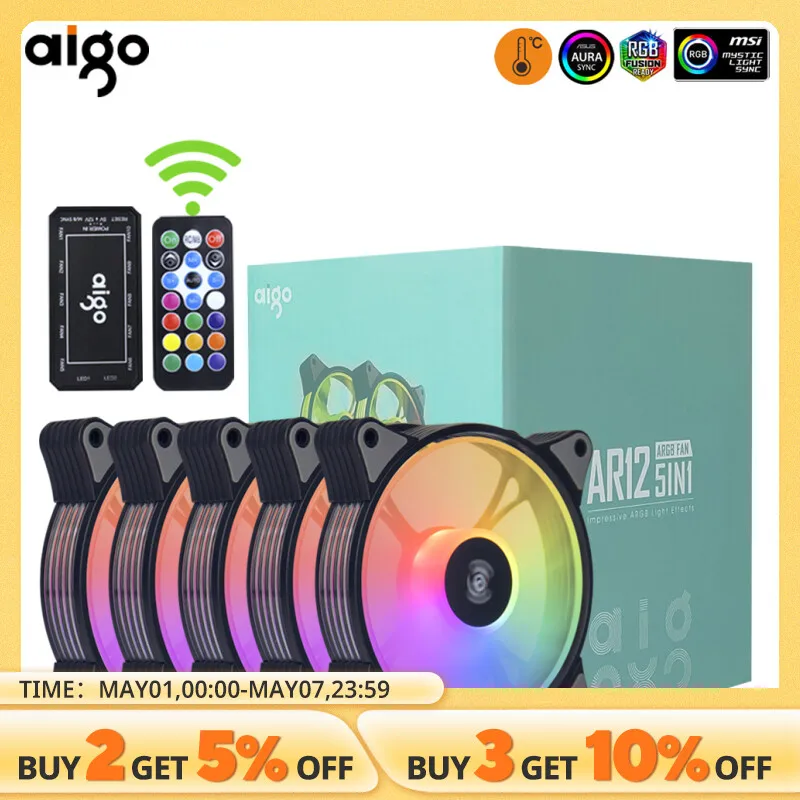 C타입 USB 미니 가습기 DIY 키트, 미스트 메이커 드라이버 회로 기판, 4 웨이 포거, 분무 필름, 분무기 시트 진동 10 Aigo AR12 120mm PC 게이머 컴퓨터 케이스 팬 RGB 12v Heatsink Aura Sync 쿨러 Argb 사일런트 컨트롤러 키트 팬 냉각 환기 장치