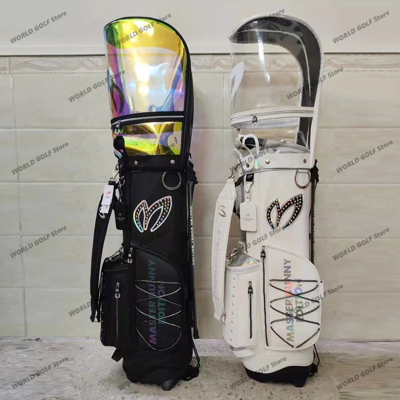 MASTER Bunny Edition Golf bag Black/White PU Waterproof Golf Stand Bag