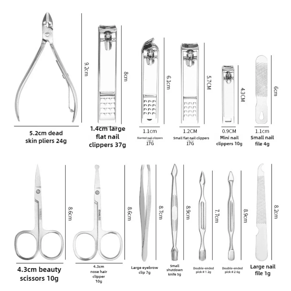 Nail Clipper Set Nail Care Kit Nail Scissors Set Manicure Pedicure Kit Manicure Set Manicure Sets Manicure Nail Clipper Set Nail Clippers Kit 8/32pcs Manicure Set Professional Pedicure Kit Nail Scissors Grooming Kit Stainless Steel Manicure Cutters Nail Beauty Tools