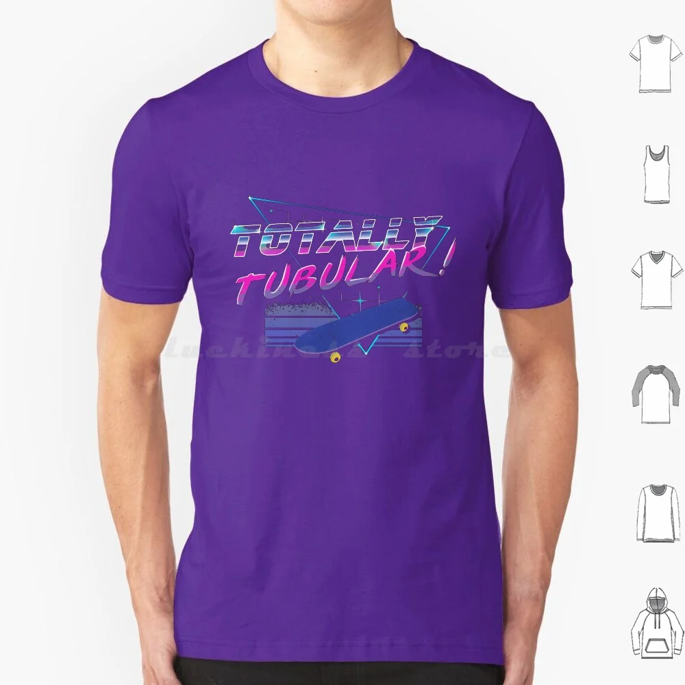 thumbnail image 1 of Camiseta Totally Tubular para hombre, mujer y niño, talla 6xl, años 80, cultura pop, patineta Totally Tubular, serie de televisión Max, Things Stranger, 1 of 5