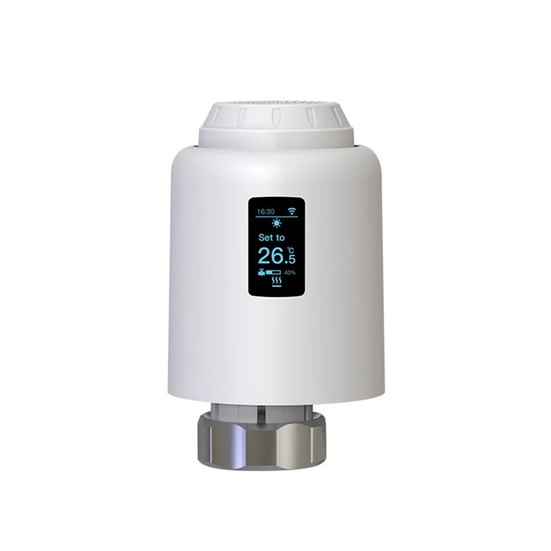 

Умный термостатический клапан радиатора Zigbee 3,0 Tuya TRV, Wi-Fi Программируемый Регулятор температуры для Alexa Google Home, простой в использовании
