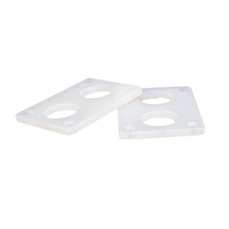 

ELOS-Skateboard Longboard Riser Pads Transparent Silicone Gasket Skate Truck Shock Pad Skateboard Accessories 2Pcs/Set