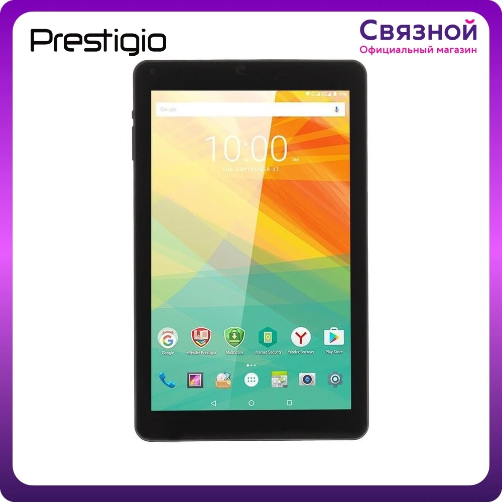 Планшет Prestigio PMT3401 черный 10.1&quot WXGA MediaTek MT8321 1024Мб 8Гб 2Мп Android 6.0 3G Li-Pol 5000 мAч |