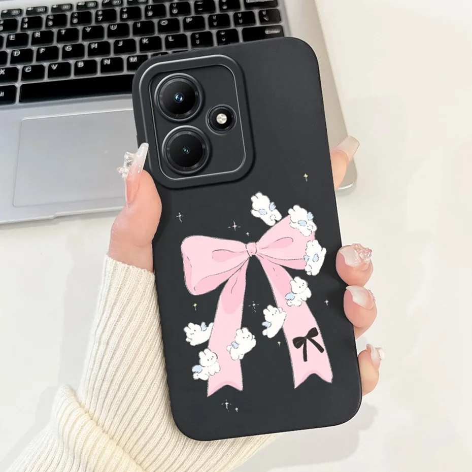 Chic Lens Protective Soft Silicon Phone Case with Cute New Design