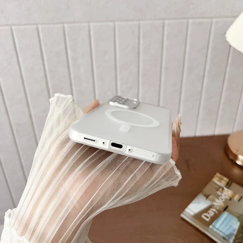 Luxury Matte Magnetic Wireless Charging Case Cover