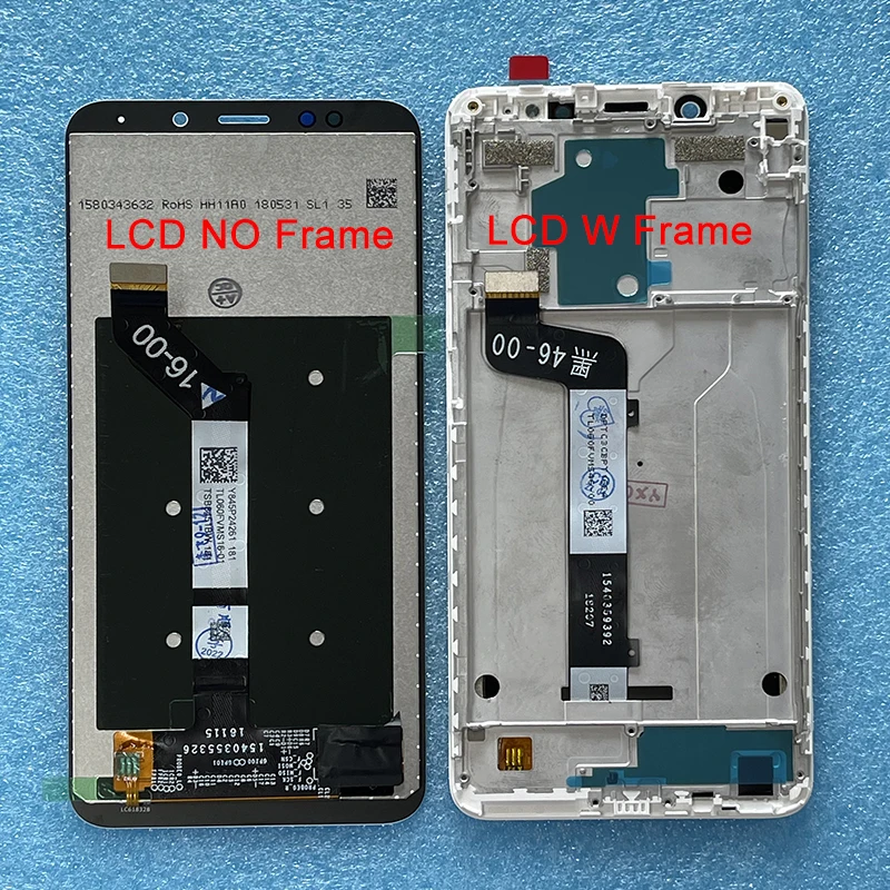 Originale 5.99 "Per Xiaomi Redmi Note 5 Lcd 5 Plus Display Screen + Touch Panel Digitizer Per Redmi Note 5 Pro Lcd Frame Assembly