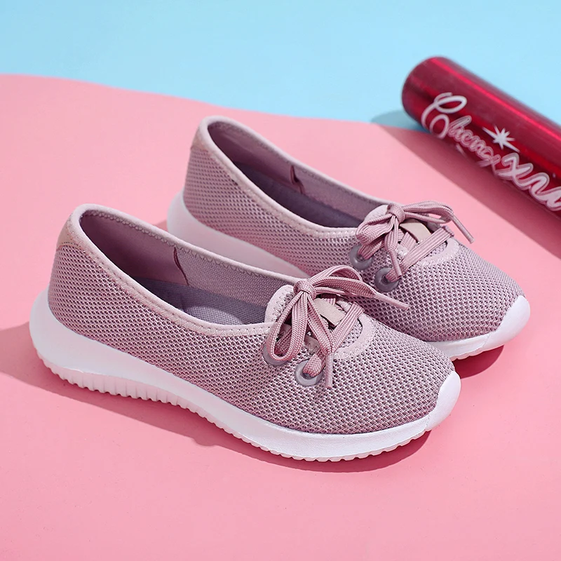 2023New Women's Shoes Summer Fashion Flat Lazy Sneakers Breathable Comfortable Light Shallow Mouth Slip-on Non-slip Casual Shoes
