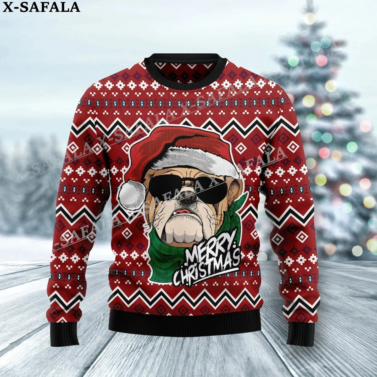 thumbnail image 1 of Suéteres de punto feos para Navidad, para Halloween, para parejas, fiestas, unisex, informales, 2 unidades, 1 of 5