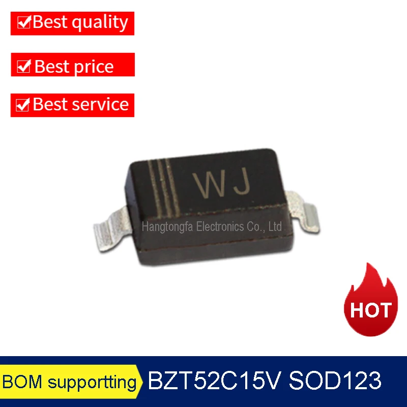

3000 шт./партия BZT52C10V SOD-123 маркировочный WF 10 в 0,5 Вт 1206 10V0 SMD Диод Зенера Новинка