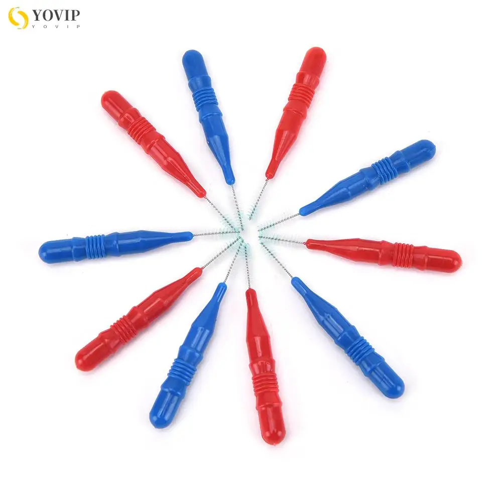 50pcs/lot Hygiene Dental Soft Floss Sticks Toothpick Teeth Cleaning Tooth Flossing Head Plastic Interdental Brush