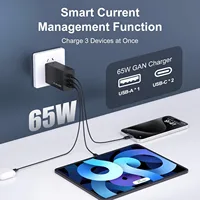 For Laptop Charger , 65W GaN 3 Port USB C Power Adapter With Type C Charging Block For IPhone16/15/14/13, MacBook, IPad, Galaxy - Image 6