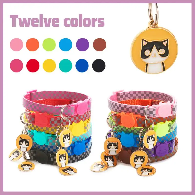 Title 6, 1PC Cat Collar Colorful Reflective Breakaway Ca...