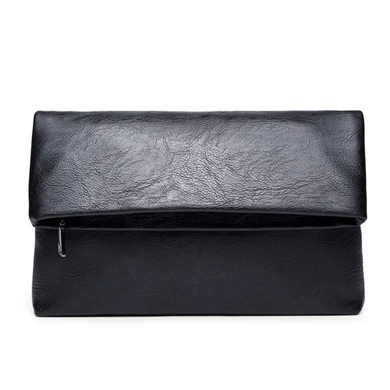 New Fashion Men's Folding Clutch Bag Casual Business Clutch for Men Hand Bag  Luxury Soft PU Leather Clutch Male Handbag Purse - AliExpress