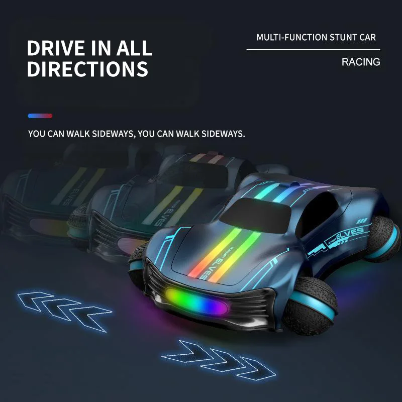 Rc Cars 1:16 Rc Drift Car Mini Stunt Round Wheel Remote Control Car 4wd Drift Led Lighting Children'S Toy Gifts Customized 5