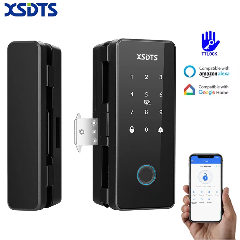 قفل باب زجاج ذكي