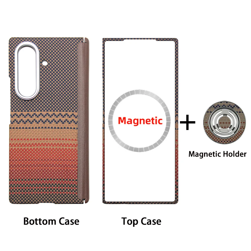 Sleek Carbon Fiber Magnetic Phone Case - Ultra-Thin Aramid Protection