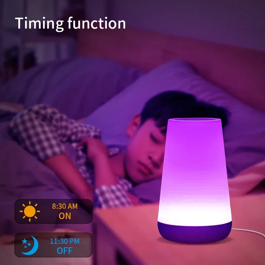 투야 와이파이 LED 스마트 무드등 디밍 터치 테이블 램프 RGB 테이블 침실등 음성 앱 제어 구글 홈 알렉사 스마트라이프
