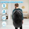 Laundry Backpack Bag with Shoulder Straps and Pocket Oxford Cloth Waterproof Backpack Laundry Bag Large Capacity Clothes Hamper 2