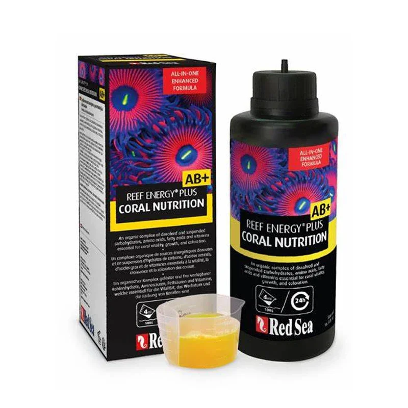 Red Sea Reef Energy Plus Ab + All In One Coral Superfood Liquid Food Per Lps Soft Sps Redsea