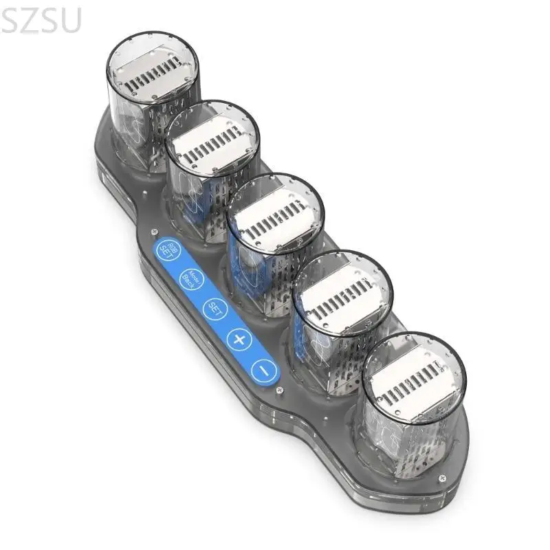SZSU 현대 아크릴 탁상 시계 의사 발광 LED 조명데스크탑 장식