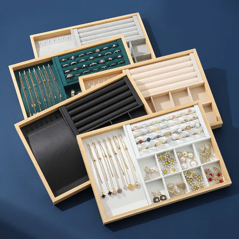 

Jewelry Tray For Store Necklace Storage Box Ring Display Tray Earrings Tray Jewelry Viewing Tray Jewelry Display Stand
