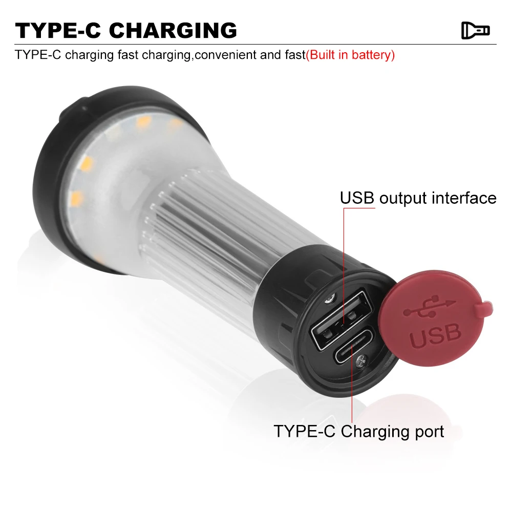 3000mAh Camping Lantern 5 Lighting Modes