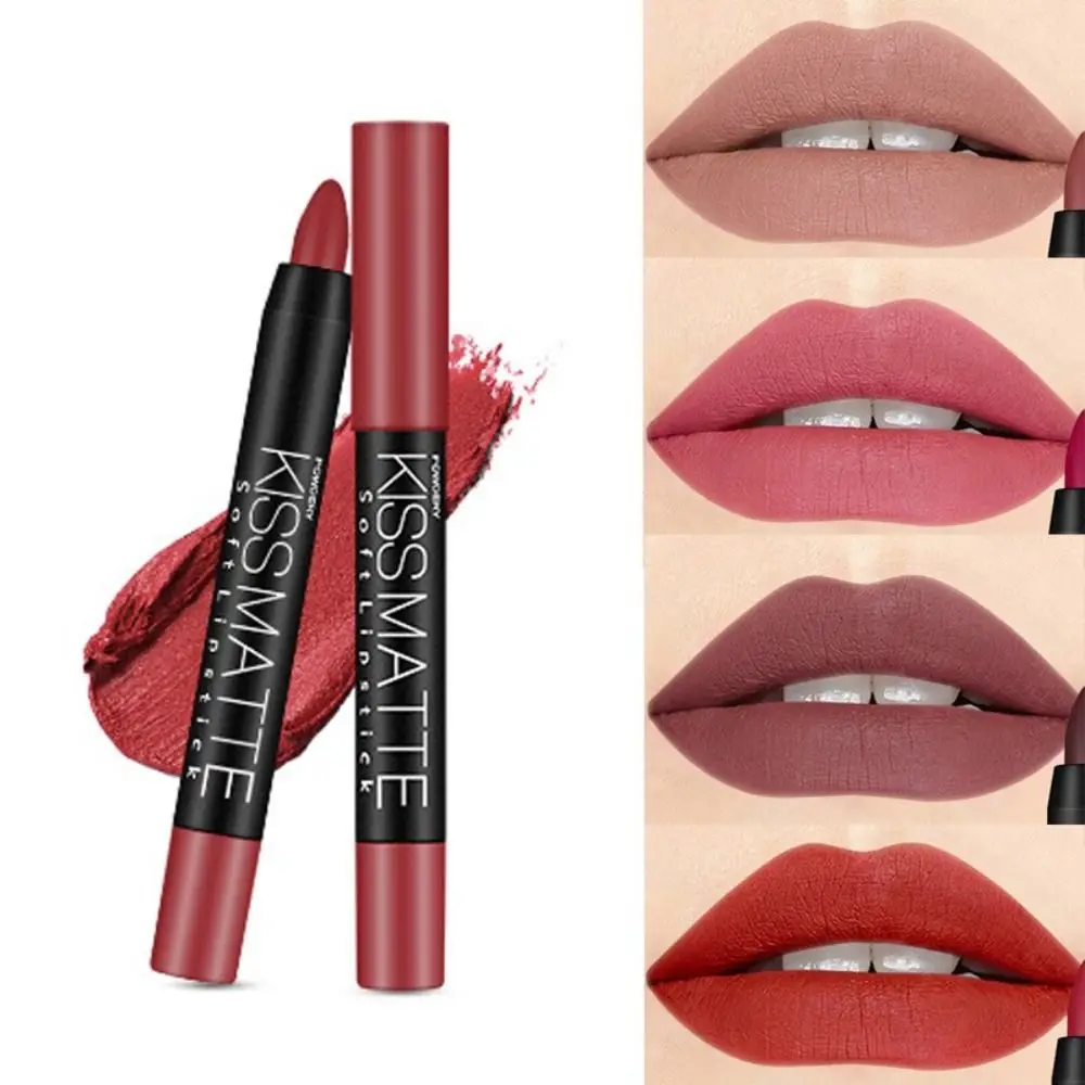 

Nude Lip Stick Matte Lipstick Pink Brown Makeup Lipstick Crayon Pigments Lip Pencil