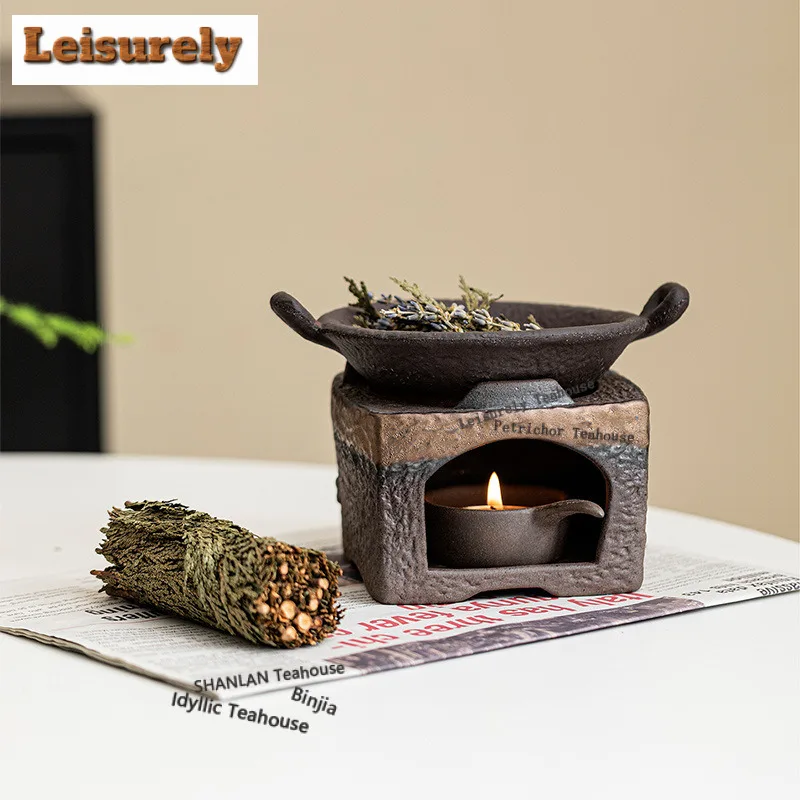 Gilt Silver Plum Blossom Square Tea Warmer Holder Candle Heater Stove Kettle Stand Boiling Water Carbon Furnace Barbecue Tray