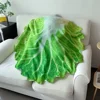 Baby Simulation Cabbage Wrapped Blanket Super Soft and Skin Friendly Flannel Nap Blanket Air Conditioning Cover Office Blanket 5