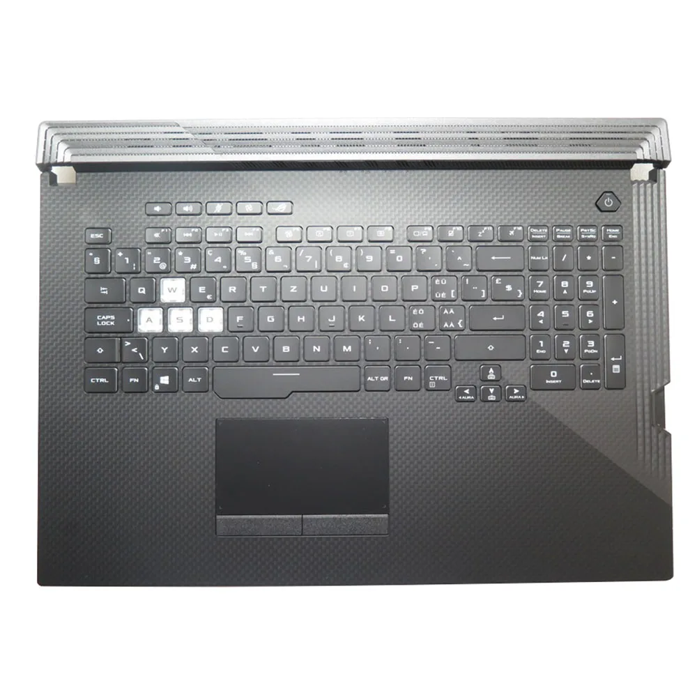 

Laptop PalmRest&SF/NE keyboard For ASUS ROG Strix G G731G G731GU Black Top Case Black Backlit Swiss SW/Nordic NE Keyboard