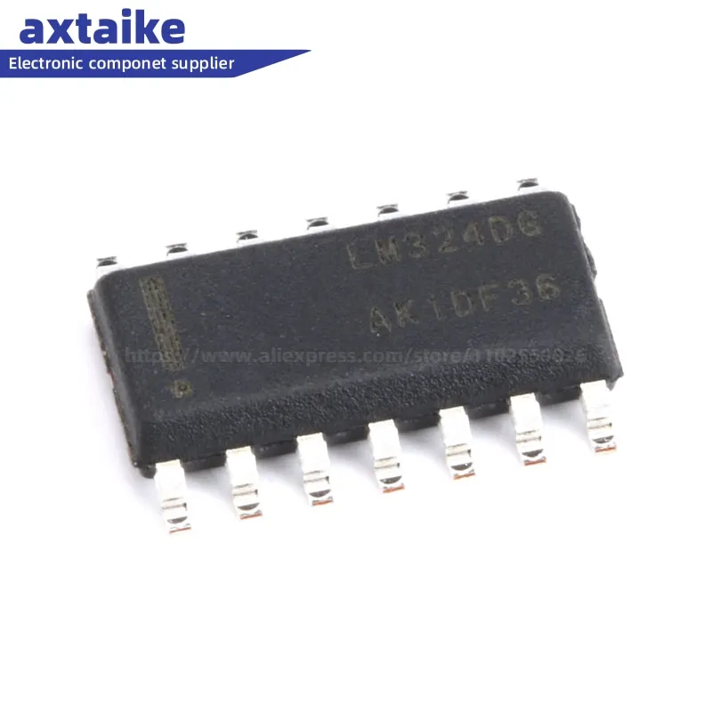 정품 패치 LM324DR2G LM324DG SOIC 14 4 방향 연산 증폭기, 1MHZ 0.6V 미국 브랜드, 정품, 10 개 ...