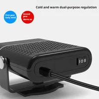Chauffage de voiture portable 12 V 120 W, ventilateur de chauffage et de refroidissement rapides avec 360 °   Rotation, dégivreur désembueur, allume-cigare enfichable 5