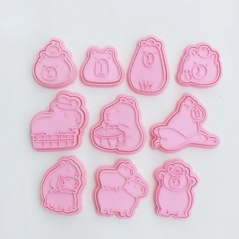 Capybara Shaped Cookie Cutter Cute DIY Animal Fondant Biscuit Mold 3D Cake Decoration Tools Baking Accessories Kitchen Gadget