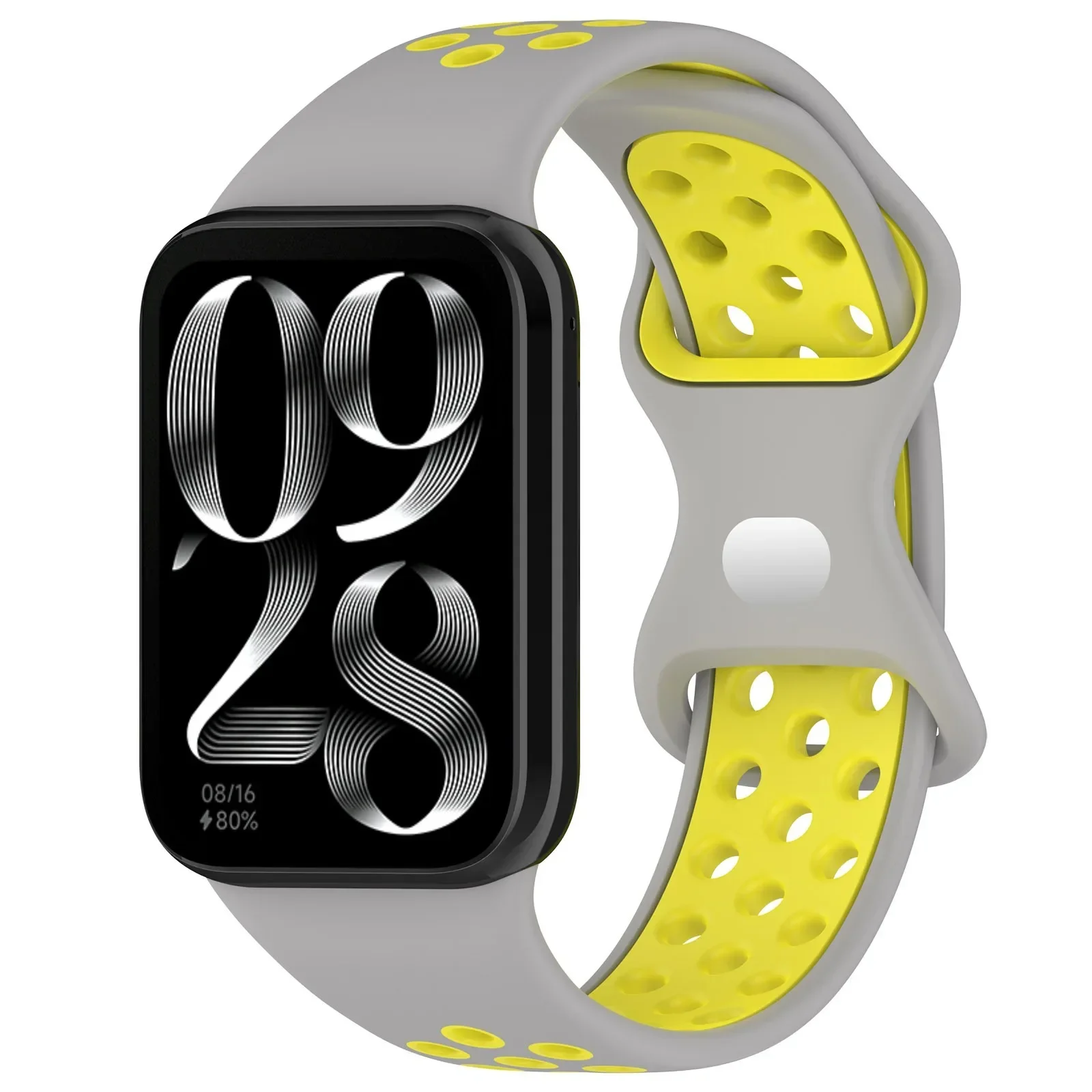 Two-Color Sport Silicone Strap Wristband Bracelet Accessories