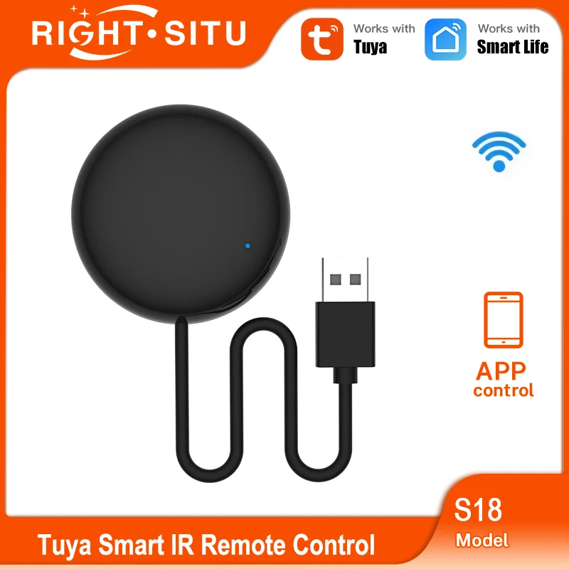 Tuya WiFi IR 리모컨 스마트 범용 TV 에어컨 Alexa 리모컨 Google 홈 Yandex Google과 호환
