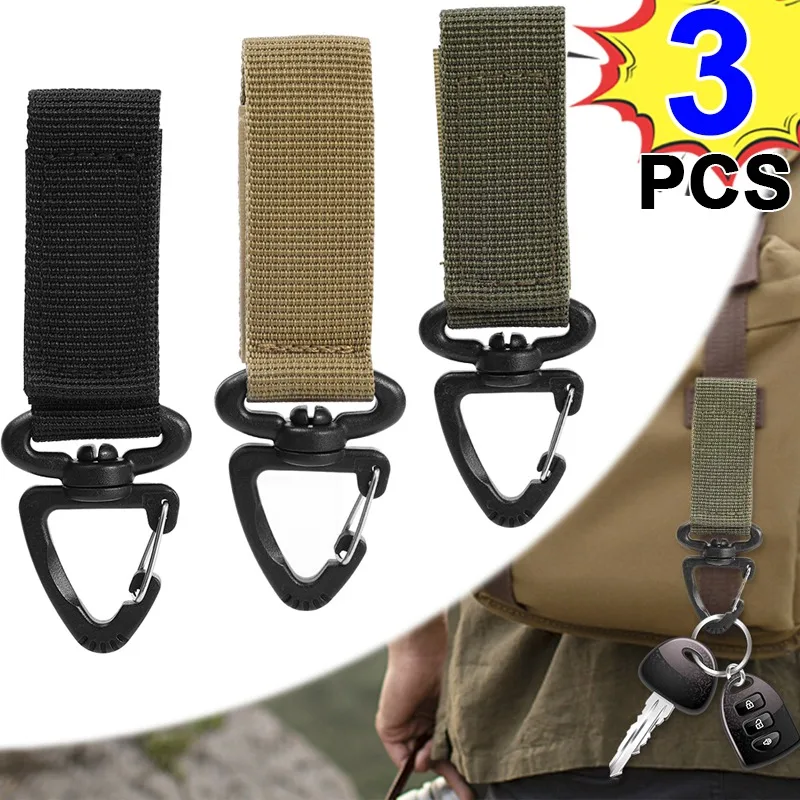 

Тактическое снаряжение для активного отдыха, кемпинга, походов, облегченная модульная система переноски снаряжения, нейлоновая лента, рюкзак, брелок, треугольная быстросъемная застежка-крючок