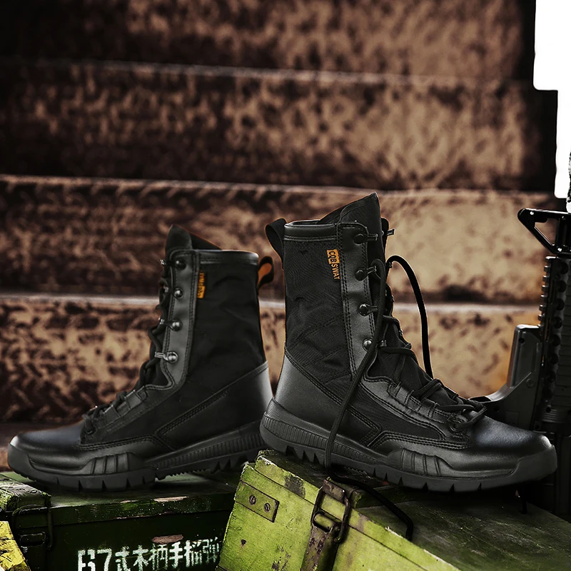 Tactical Military Boots Men Special Force Desert Combat Boots Outdoor Hiking Boots Ankle Shoes Men Army Boots Wearable Men Shoes
