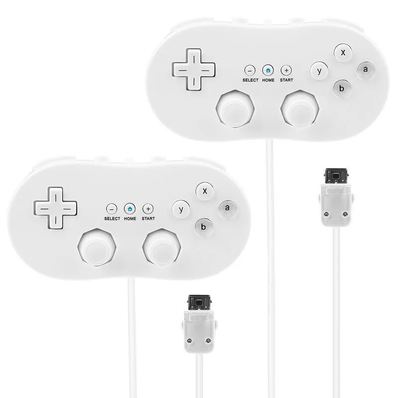 Classic Wired Controller Joystick Game Controller for Wii/Wii U Controllers for Nintendo Wii/Wii U Remote Console Video Games - 2