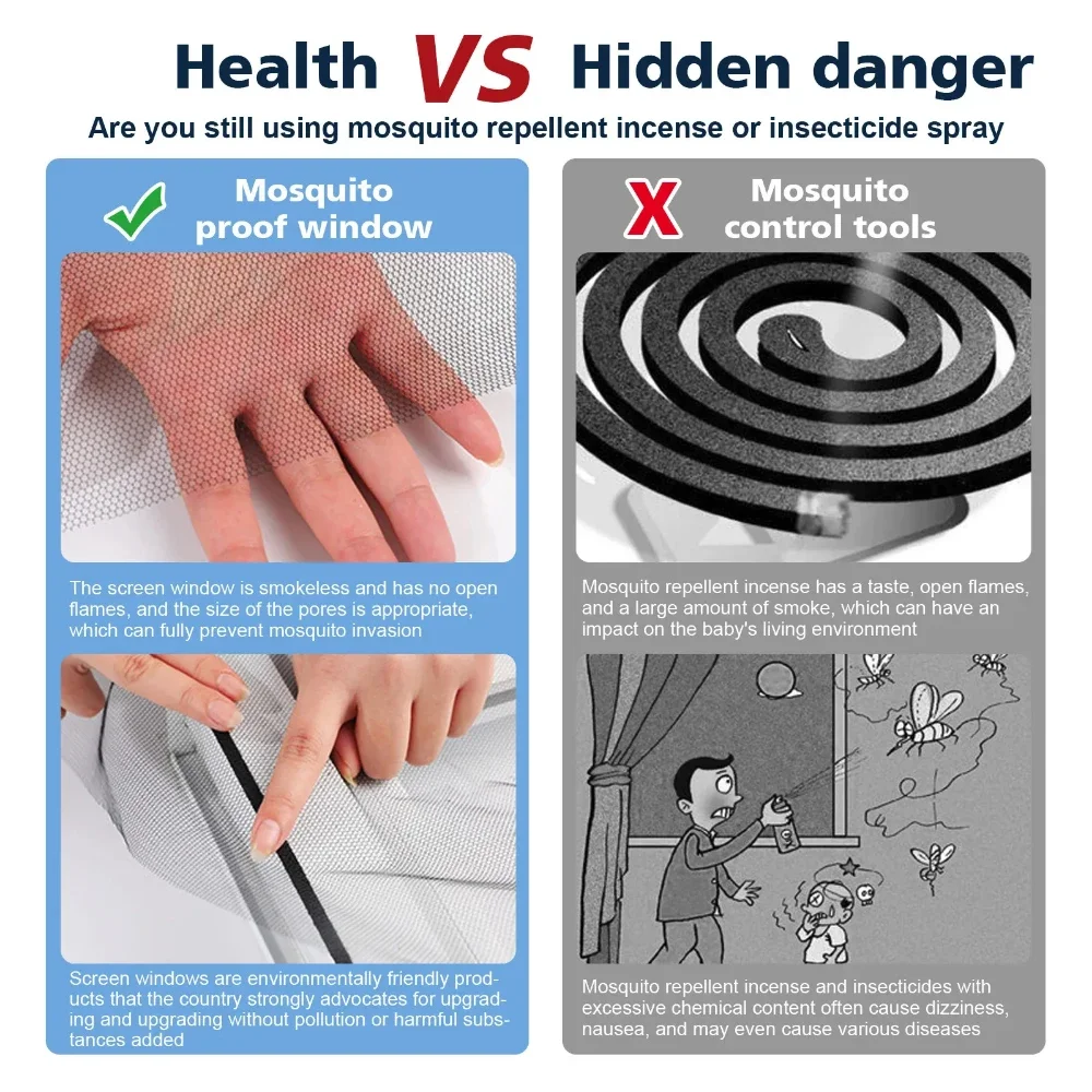 Bedroom Flipper Zero Window Mosquito Net for Window Ecoflow Insects Magnetic Mosquito Net Door Flying Screens Curtains Screen