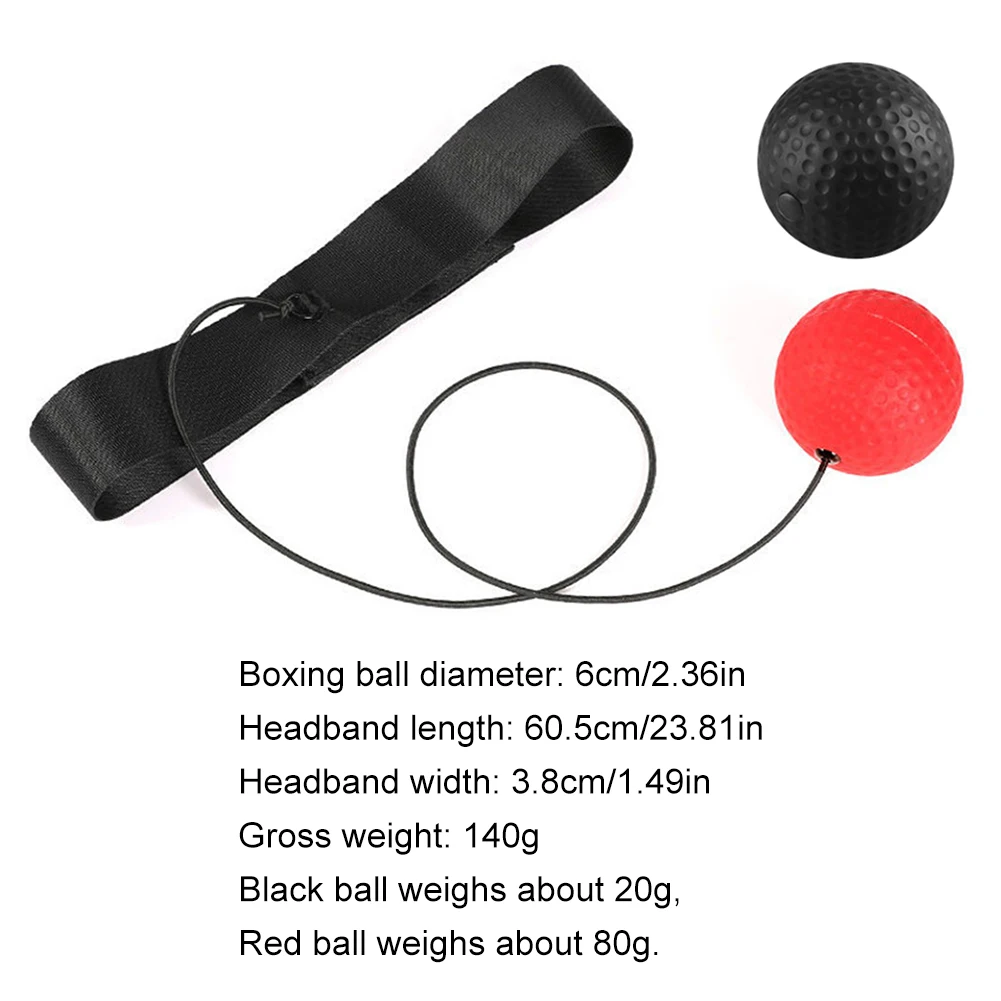 Boxing Reflex Ball with Headband Stress Relief Reflex Ball Set Hand Eye Coordination Training Improve Speed Boxing Equipment